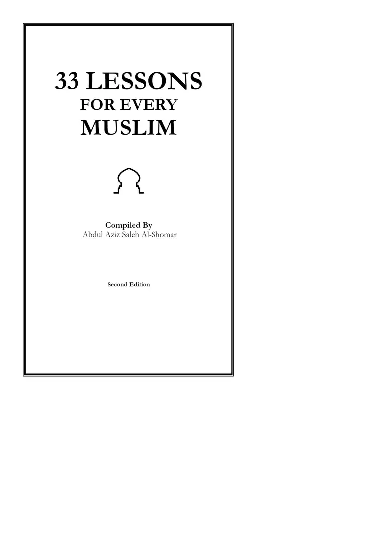 33 Lessons for Every Muslim