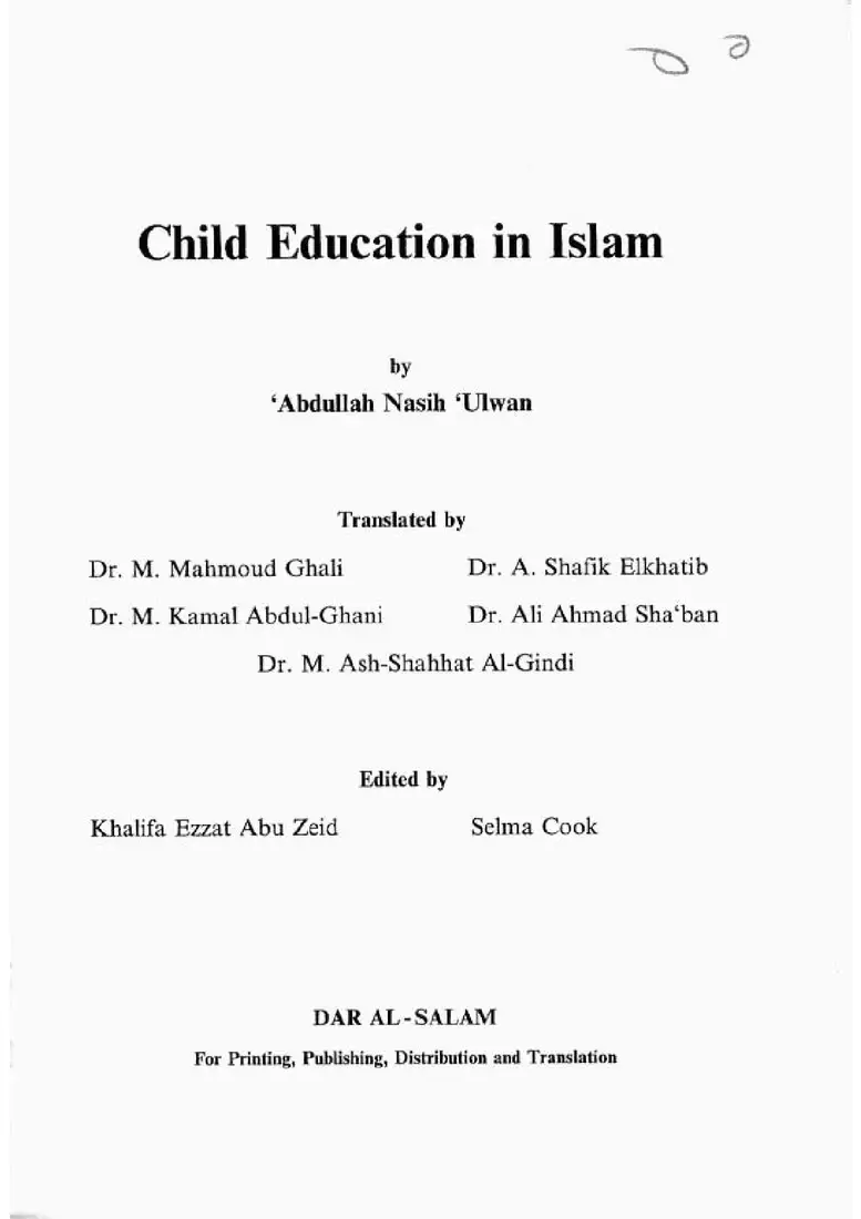 Child Education in Islam