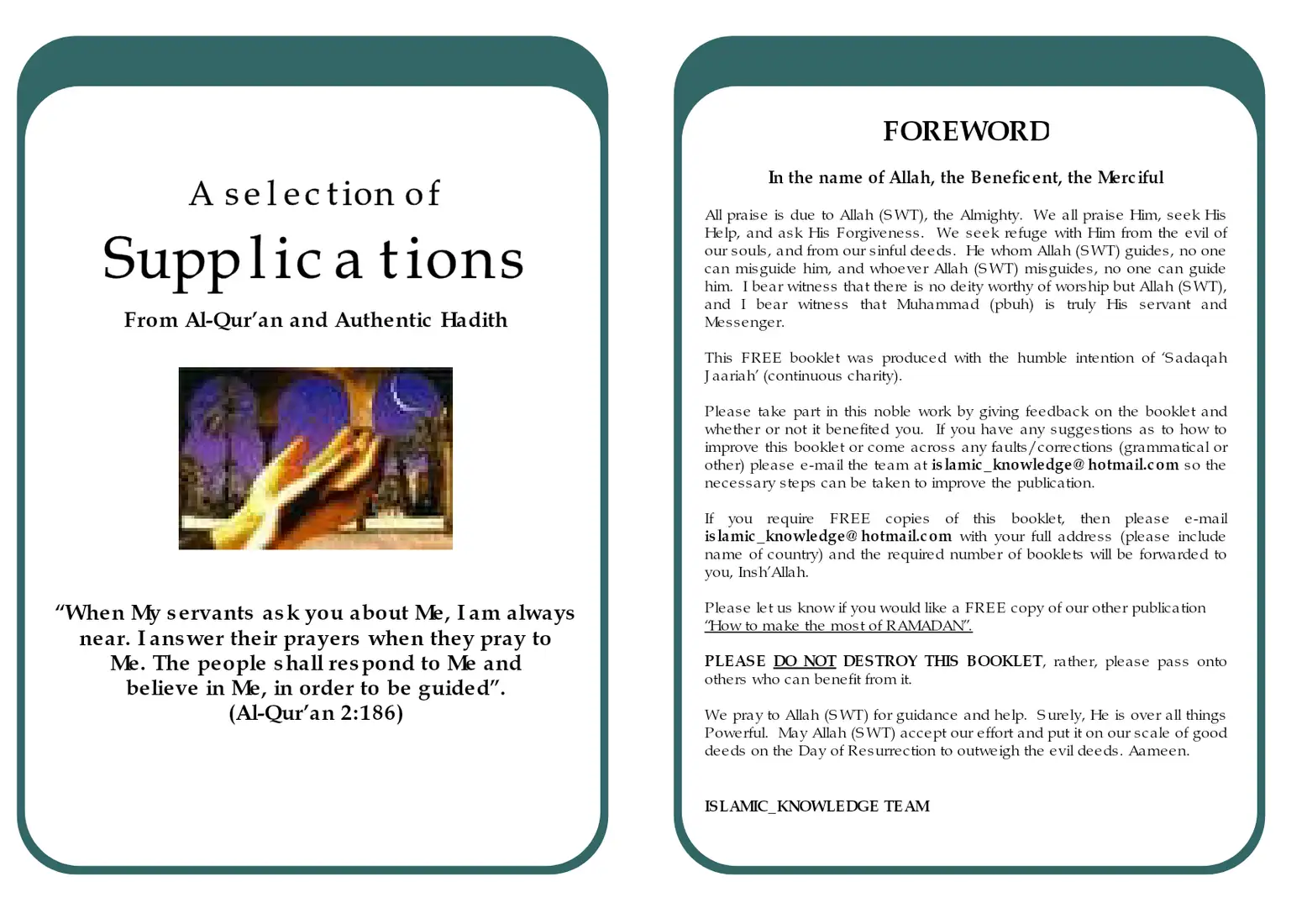 Dua Book