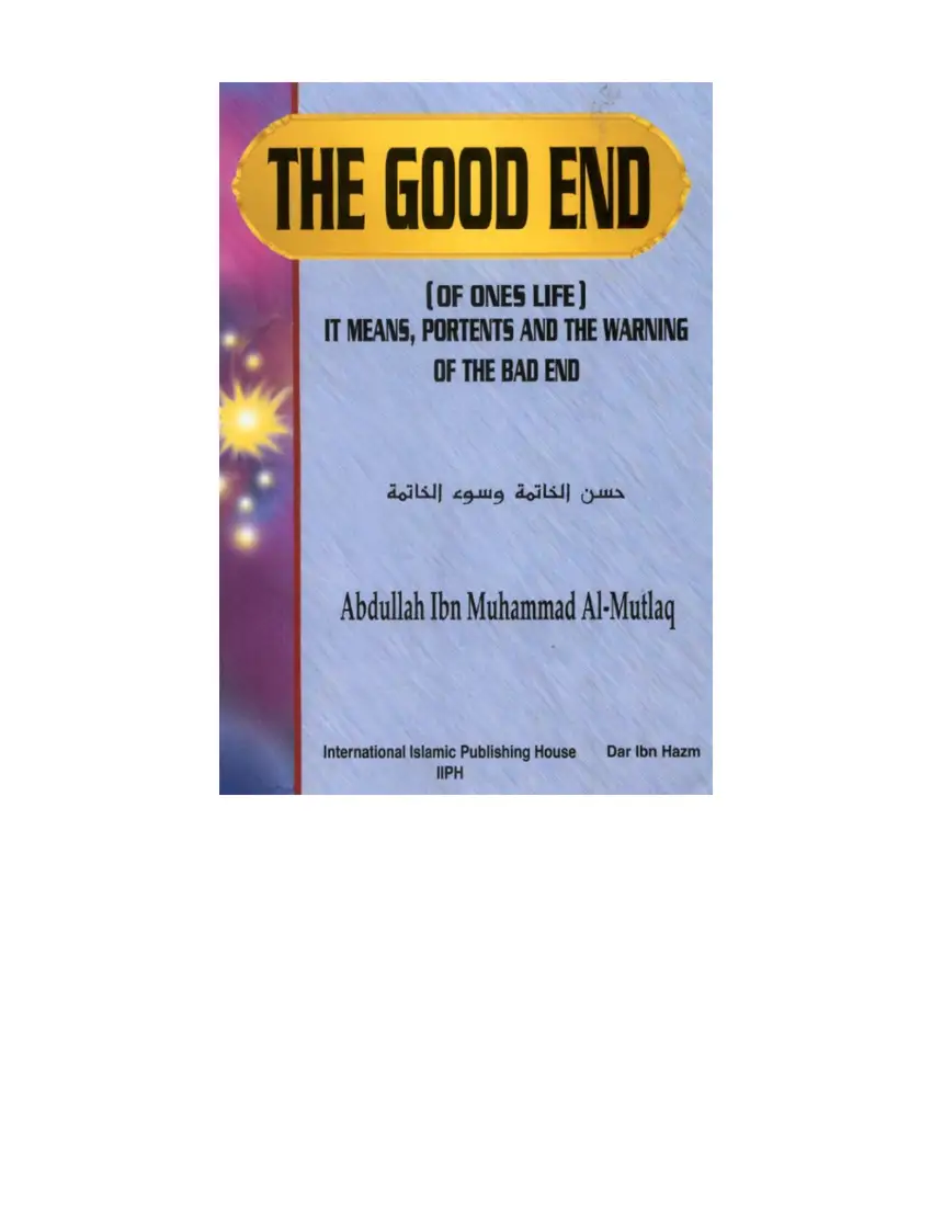 Signs of a Good End