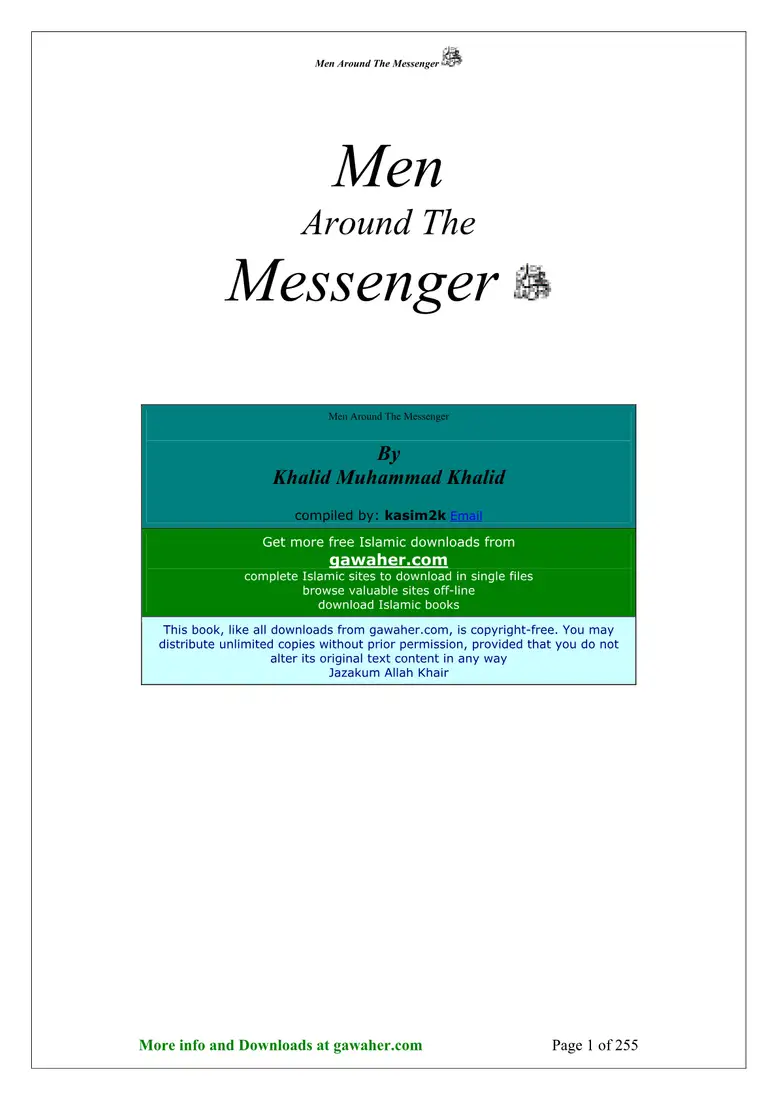 Men Around the Messenger